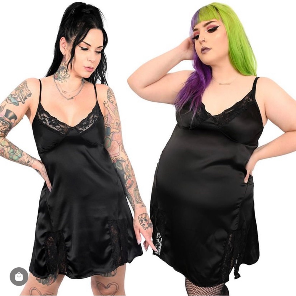 Foxblood Tiffany Satin Dress